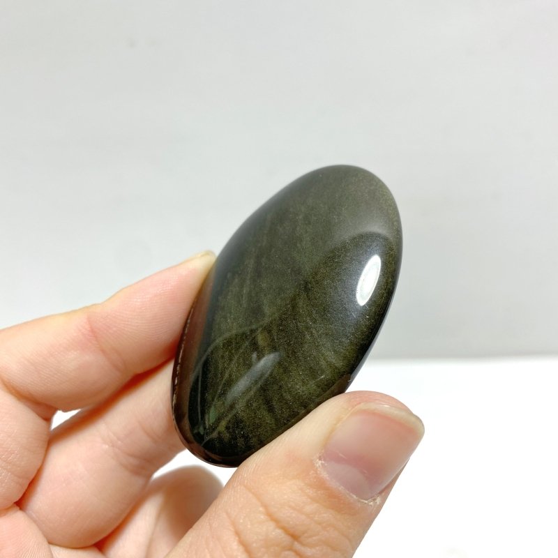 Gold Sheen Obsidian Palm Stone Wholesale - Wholesale Crystals