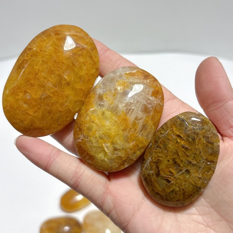 Golden Hematoid Quartz Fire Quartz Palm Wholesale - Wholesale Crystals