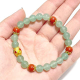 Green Aventurine Cinnabar DIY Bracelet Wholesale Original Design - Wholesale Crystals