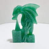 Green Aventurine Dragon Castle Carving - Wholesale Crystals