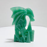 Green Aventurine Dragon Castle Carving - Wholesale Crystals