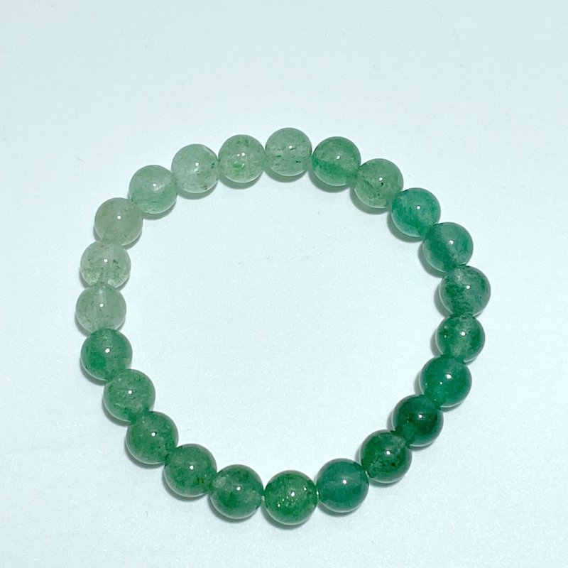 Green Strawberry Quartz Gradient Color Bracelets Wholesale - Wholesale Crystals