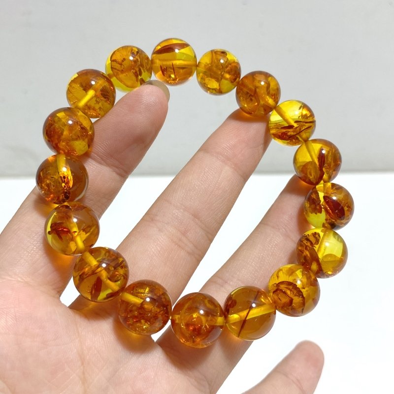 High Grade 12mm Amber Bracelet -Wholesale Crystals