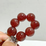High Grade 15mm Spark Strawberry Quartz Bracelet -Wholesale Crystals