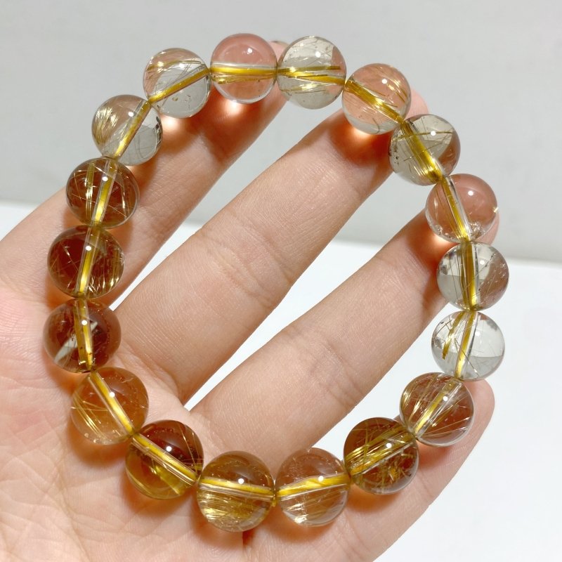 High Grade Gold Rutile Quartz Crystal Bracelet -Wholesale Crystals