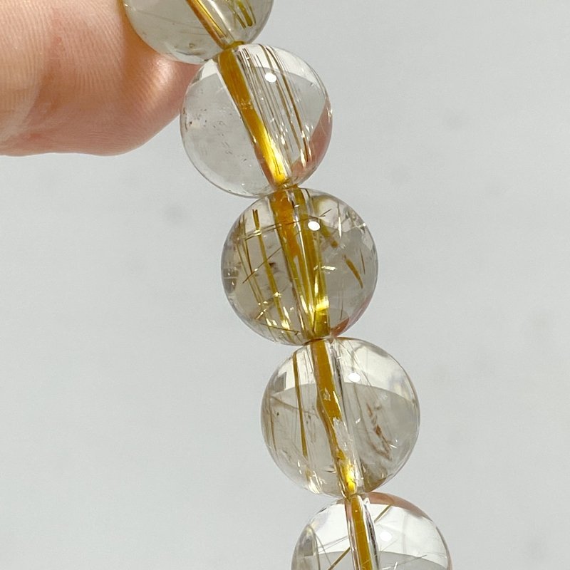 High Grade Gold Rutile Quartz Crystal Bracelet -Wholesale Crystals
