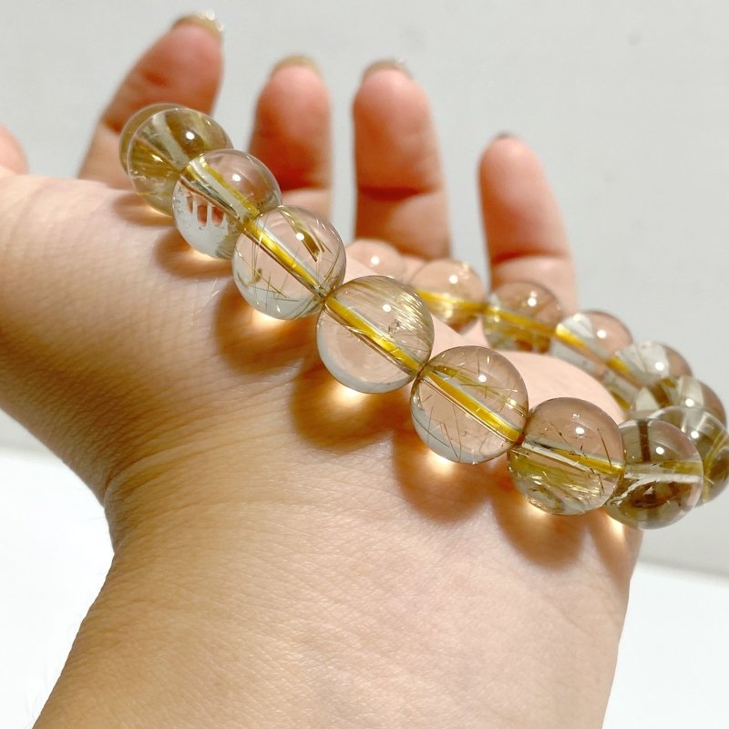 High Grade Gold Rutile Quartz Crystal Bracelet -Wholesale Crystals