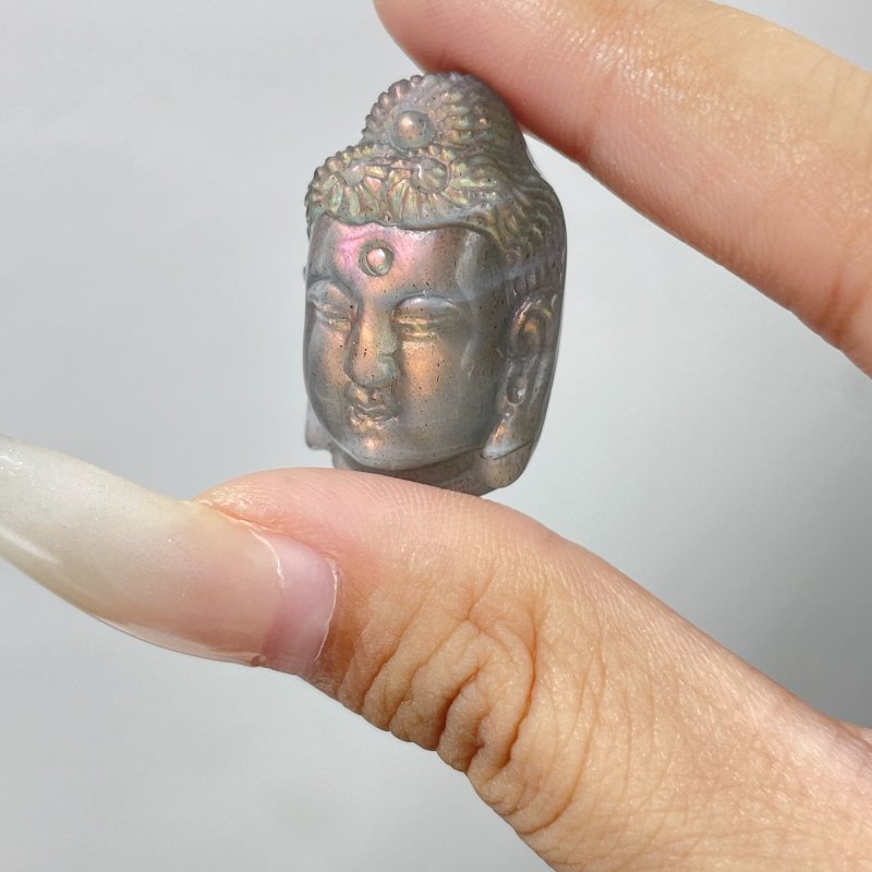 High Quality Labradorite Buddha Head Carving Wholesale - Wholesale Crystals