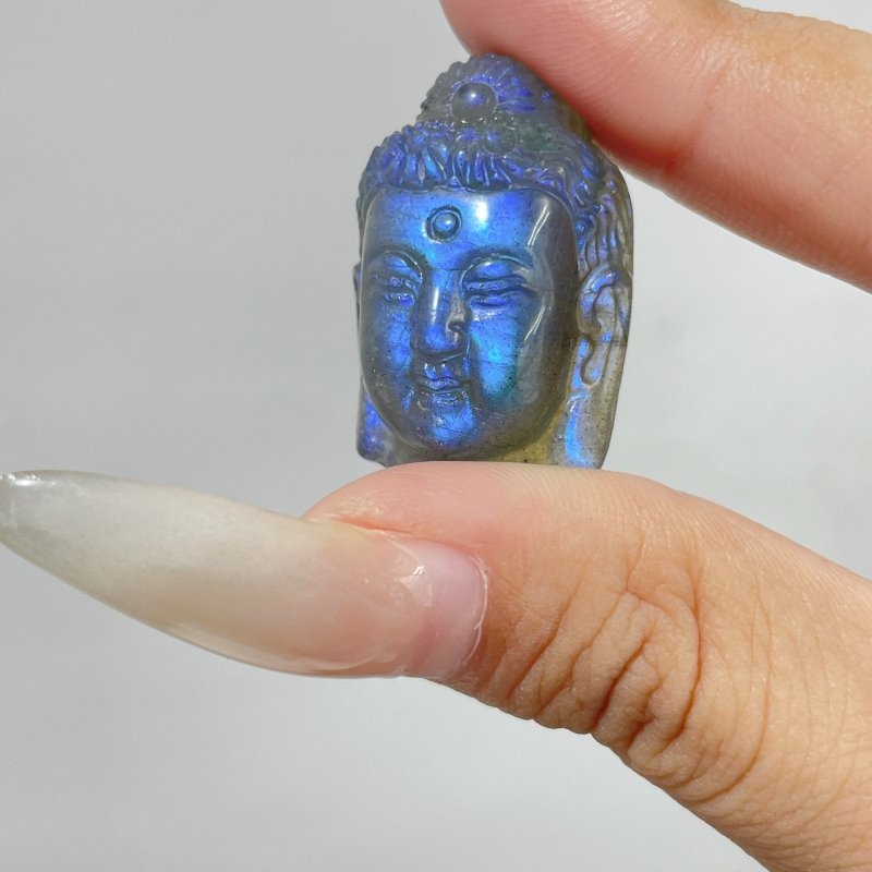 High Quality Labradorite Buddha Head Carving Wholesale - Wholesale Crystals