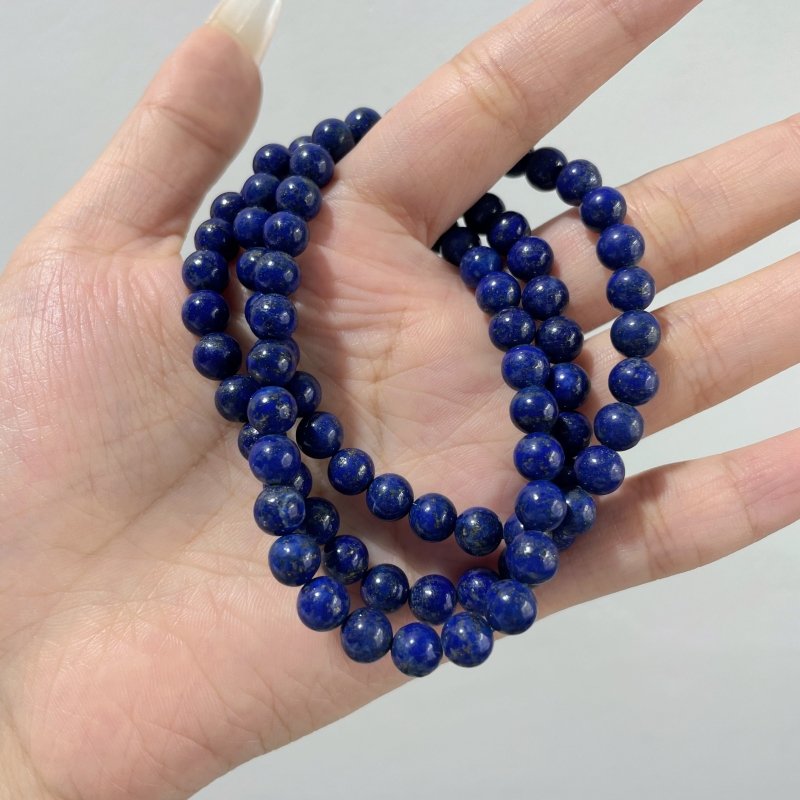 High Quality Lapis Lazuli 3 - Loop Bracelet/Necklace Wholesale - Wholesale Crystals