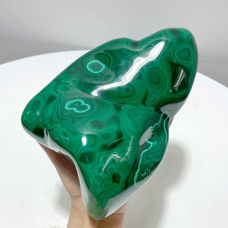 High Quality Large Polished Malachite Free Form - Wholesale Crystals