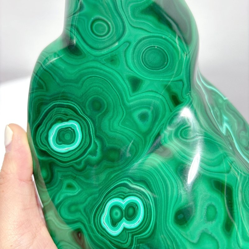 High Quality Large Polished Malachite Free Form - Wholesale Crystals