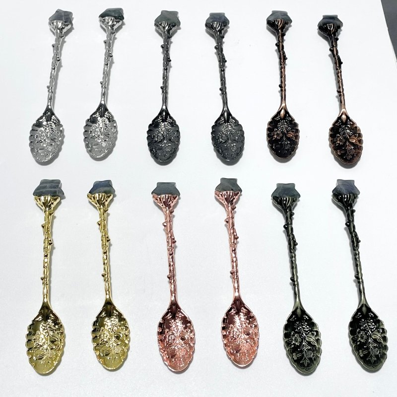 High Quality Mini Labradorite Star Coffee Spoon Wholesale - Wholesale Crystals