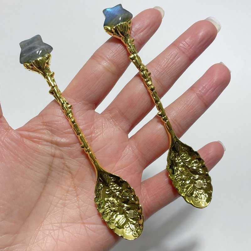 High Quality Mini Labradorite Star Coffee Spoon Wholesale - Wholesale Crystals