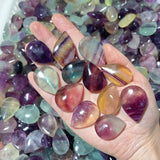 High Quality Rainbow Fluorite Teardrop Shape Crystal Wholesale -Wholesale Crystals