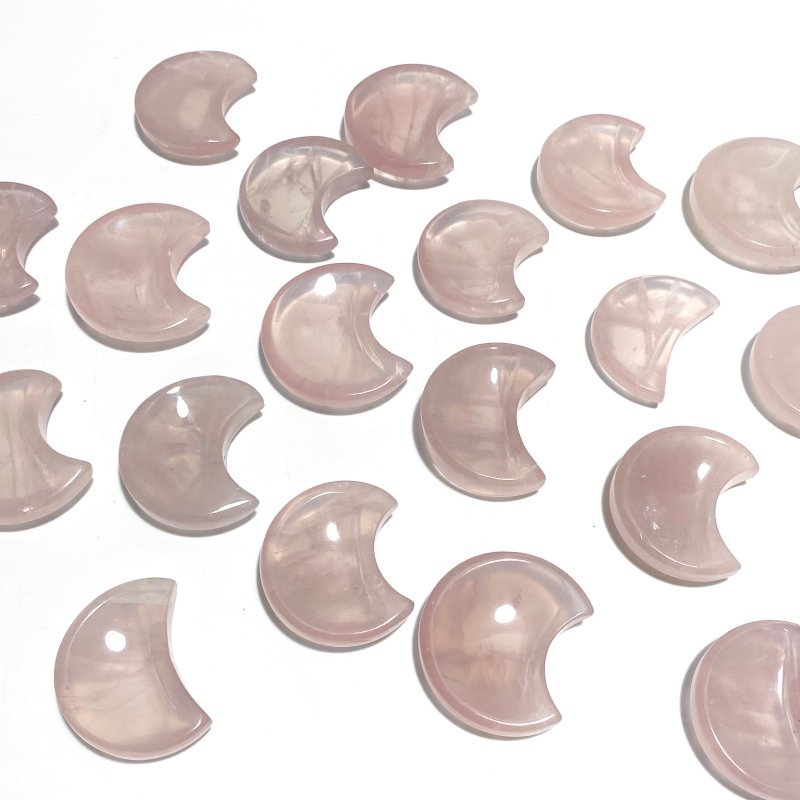 High Quality Rose Quartz Moon Shape Bowl Wholesale - Wholesale Crystals