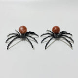 High Quality Sunstone Crystal Sphere Spider Ornament Handmade Alloy Spider Wholesale -Wholesale Crystals