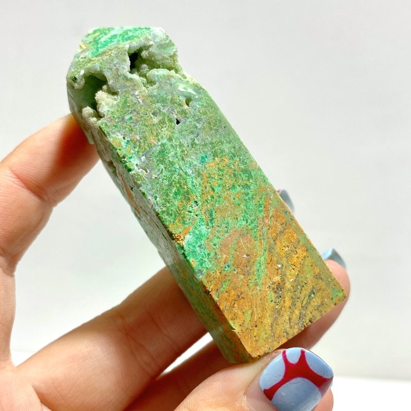 Indonesia Turquoise Four - sided Tower Point Wholesale - Wholesale Crystals