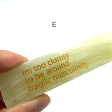 Interesting Chiseled Words With Afghanistan Jade Tower - Wholesale Crystals