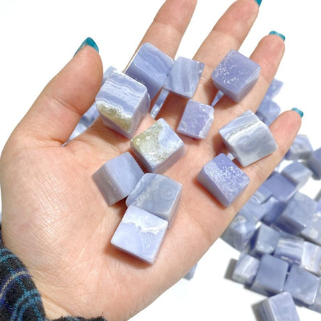 Irregular Blue Lace Agate Cube Wholesale - Wholesale Crystals