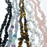 Irregular Crystal Chips Stone DIY Rose Quartz Obsidian Loose Beads #2 - Wholesale Crystals