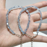 Labradorite Aquamarine Chips Bracelet 0.1 - 0.2in(3 - 5mm) Wholesale - Wholesale Crystals