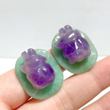 Ladybug On Leaf Mini Carving Wholesale Green Aventurine Chevron Amethyst Tiger Eye - Wholesale Crystals