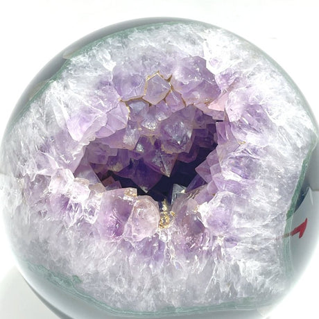 Large 12.5CM Geode Druzy Amethyst Mixed Agate Sphere - Wholesale Crystals