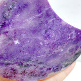 Large Charoite Moon Carving With Stand -Wholesale Crystals