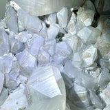 Large Clear Quartz Cluster Mixed Pyrite and White Rainbow Calcite Specimen For Collection - Wholesale Crystals