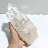 Large Clear Quartz Double Point Raw Bottom With Stand -Wholesale Crystals