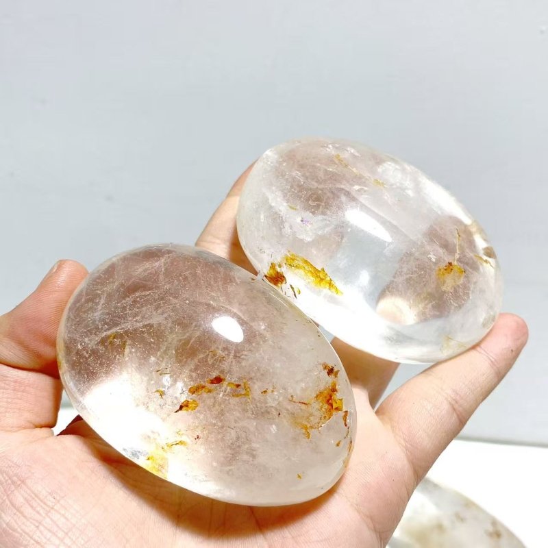 Large Clear Quartz Palm Stone Wholesale - Wholesale Crystals