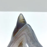 Large Druzy Geode Agate Penguin Carving(Natural Crack) - Wholesale Crystals