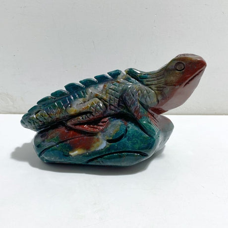 Large Ocean Jasper Lizard Carving -Wholesale Crystals