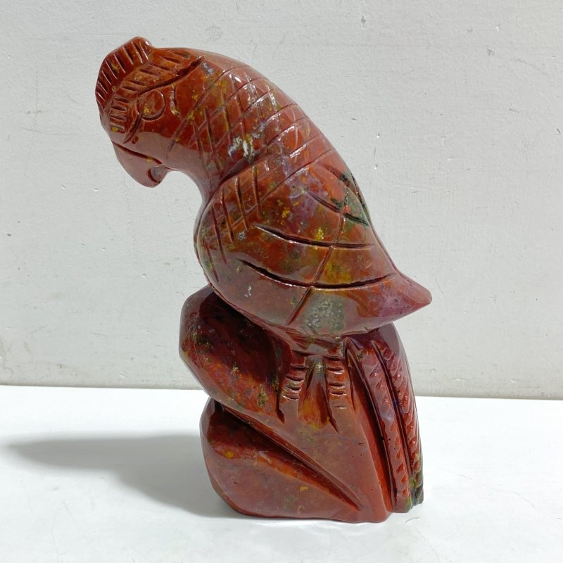 Large Ocean Jasper Parrot Carving -Wholesale Crystals