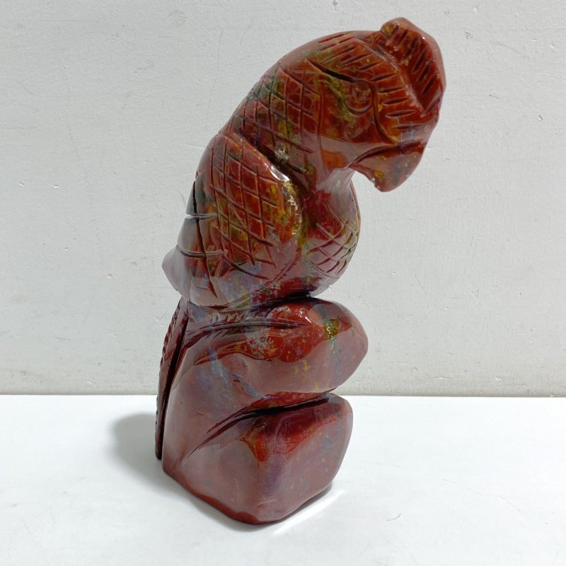 Large Ocean Jasper Parrot Carving -Wholesale Crystals