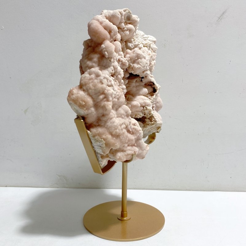 Large Raw Stilbite Specimen With Stand #3 -Wholesale Crystals