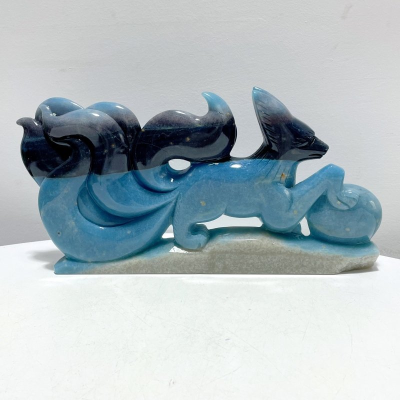 Large Trolleite Nine - tailed Fox Carving - Wholesale Crystals