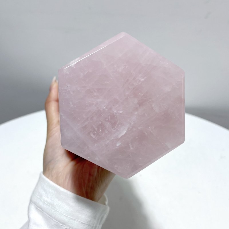 Large Unique Rose Quartz Wenchang Tower 9 - level Pagoda - Wholesale Crystals