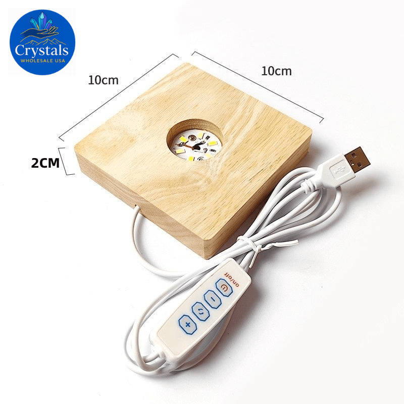 LED Wooden Crystal Stands - Wholesale Crystals