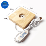 LED Wooden Crystal Stands - Wholesale Crystals