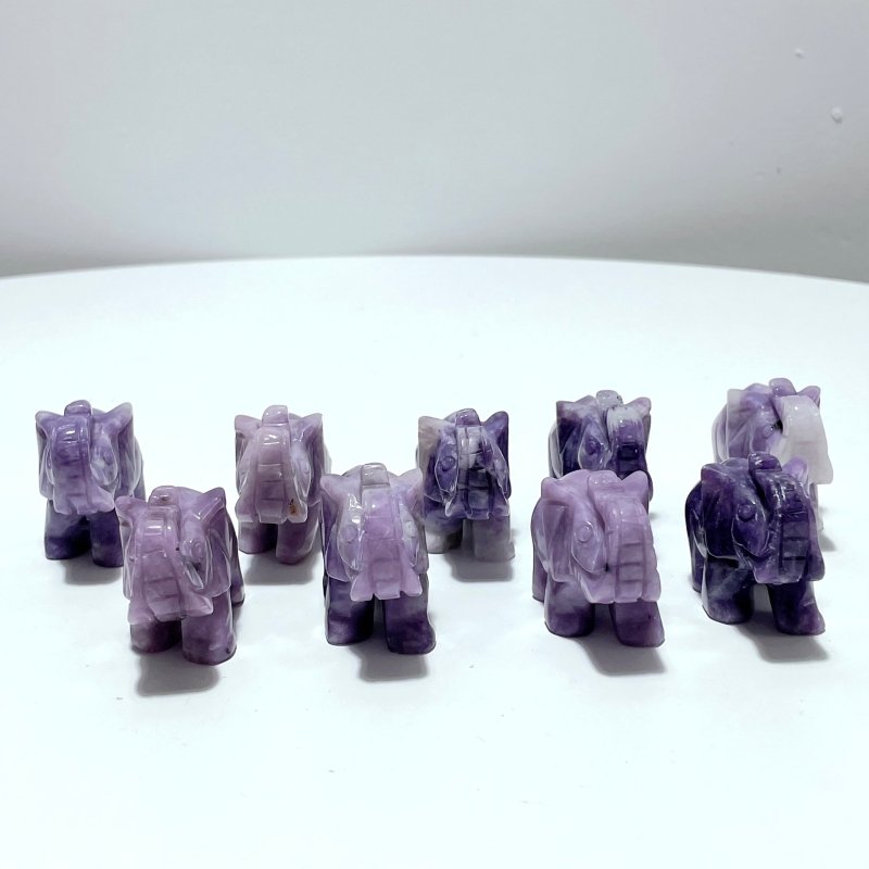 Lepidolite Elephant Carving Wholesale - Wholesale Crystals