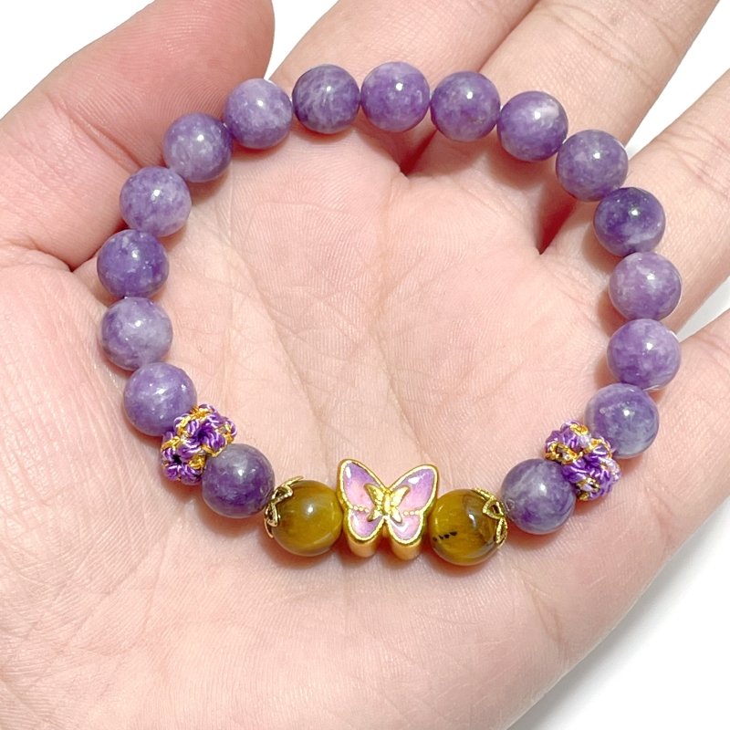 Lepidolite Mixed Tiger Eye DIY Bracelet Wholesale Original Design - Wholesale Crystals