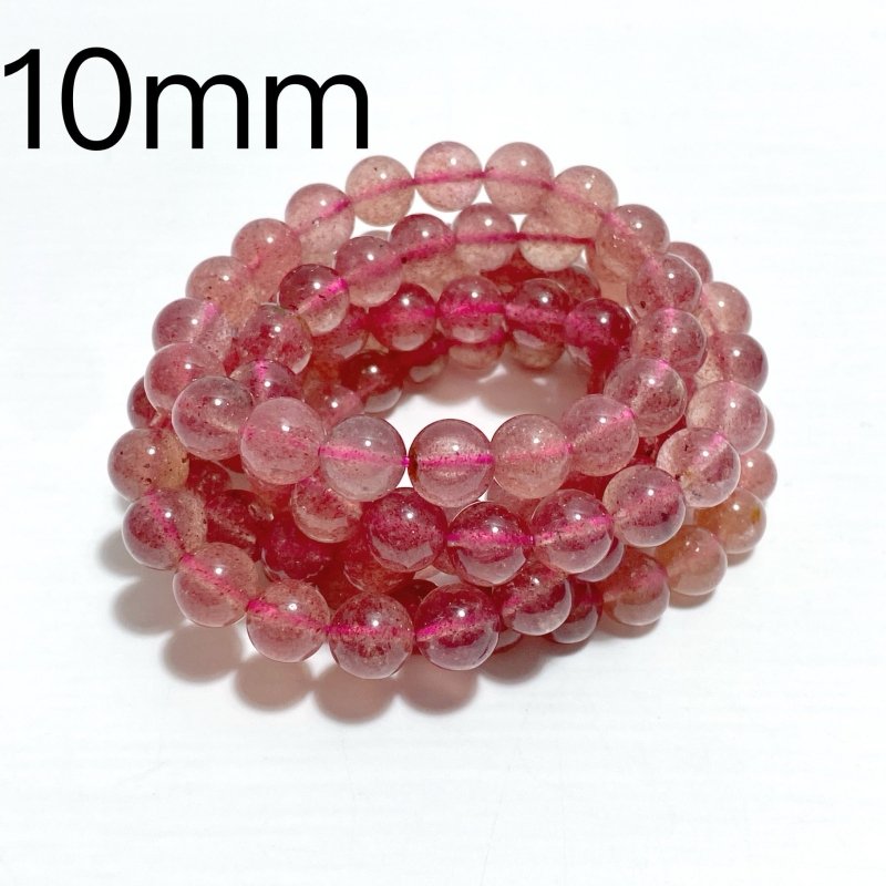 Light Color Strawberry Quartz Bracelet Wholesale - Wholesale Crystals