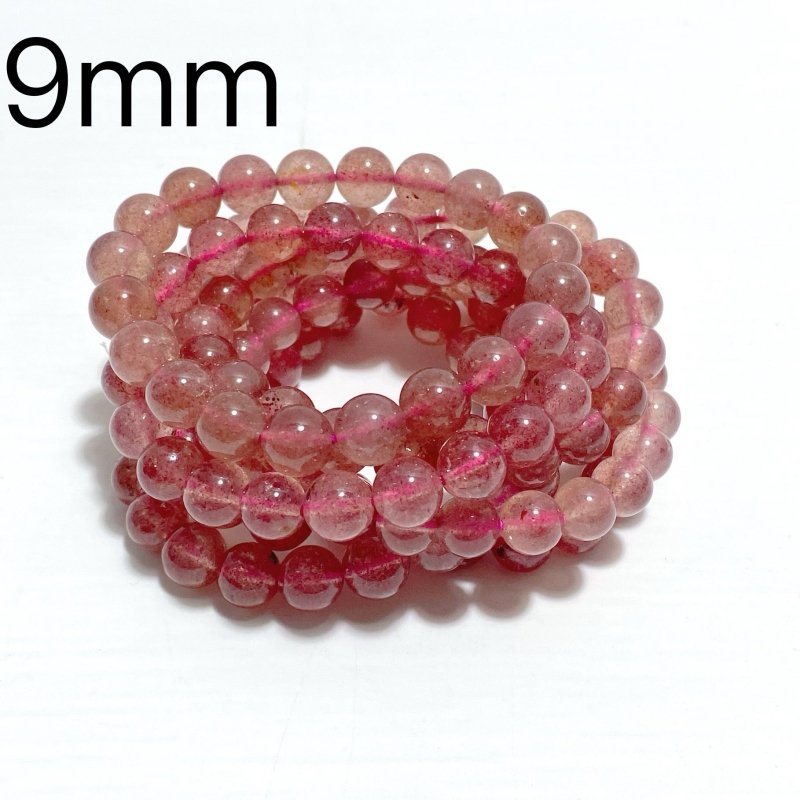 Light Color Strawberry Quartz Bracelet Wholesale - Wholesale Crystals