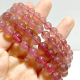 Light Color Strawberry Quartz Bracelet Wholesale - Wholesale Crystals