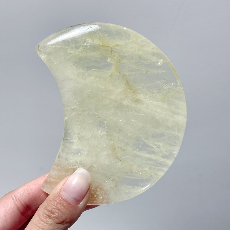 Light Yellow Citrine Moon Shape Wholesale - Wholesale Crystals