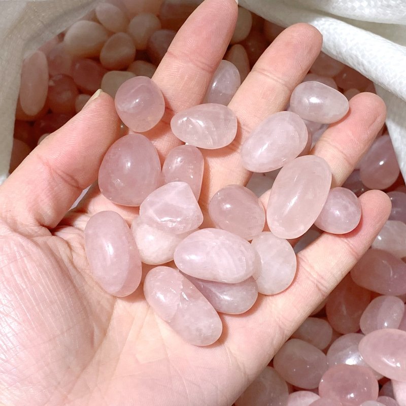 Madagascar Rose Quartz Tumbled Crystals Wholesale - Wholesale Crystals
