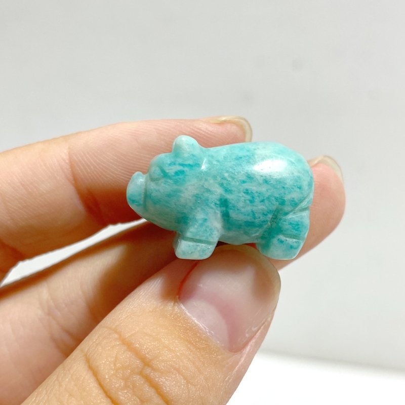 Mini Amazonite Pig Carving Wholesale -Wholesale Crystals