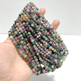 Mini Beads 5mm Colorful Tourmaline 3 - Loop Bracelets Wholesale - Wholesale Crystals